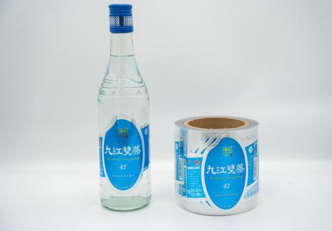 Etiqueta de botella de vino transparente e imprimible Etiqueta comercial personalizada 1