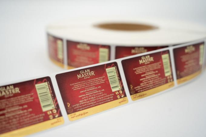 Papel adhesivo transparente autoadhesivo anti-falsificación pegatinas de vinilo resistentes al agua 1