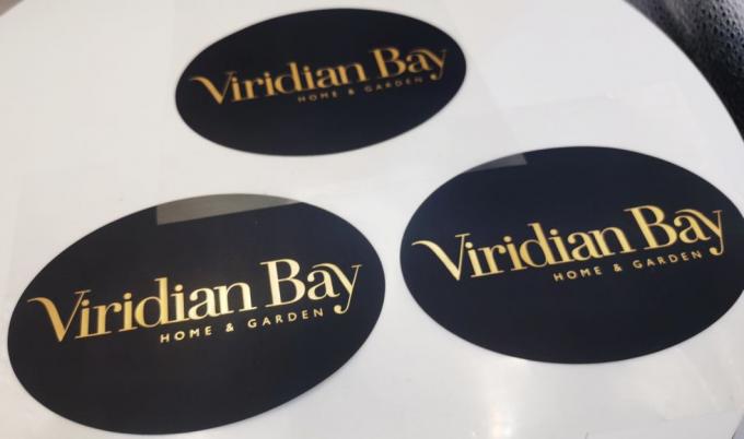 Adhesivos de vinilo cortados a medida rollo de etiqueta autoadhesivo brillante 4