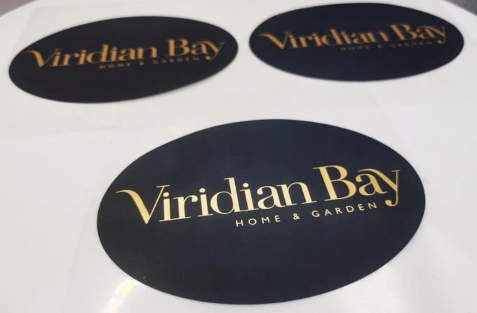 Adhesivos de vinilo cortados a medida rollo de etiqueta autoadhesivo brillante 5