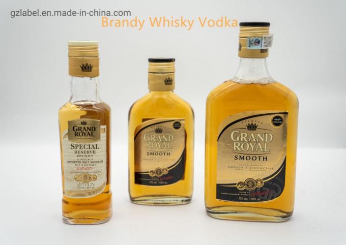 Etiquetas personalizadas con manga curva y encogida Etiquetas metálicas de etiquetas de vinos Adhesivos personalizados 1