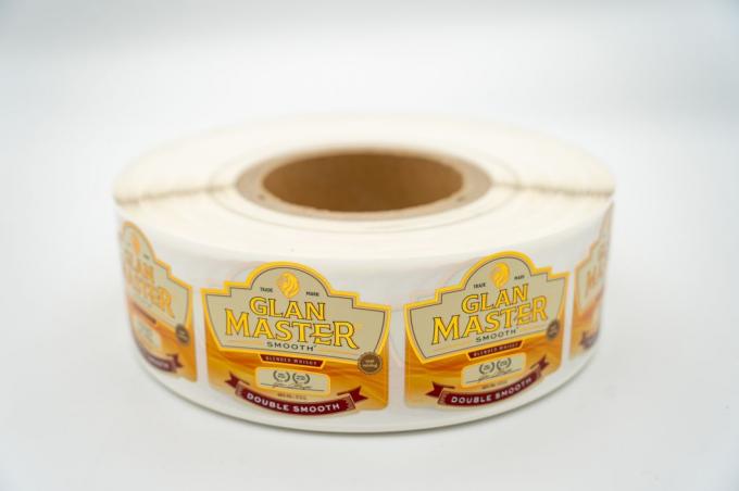 Etiqueta autoadhesiva de vinilo impermeable pegatinas de logotipo personalizadas para embalajes 1