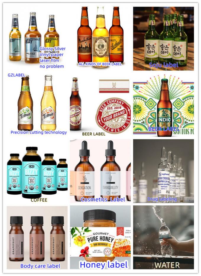 Etiquetas adhesivas redondas personalizadas con excelente capacidad de producción para etiquetas de botellas de bebidas 2