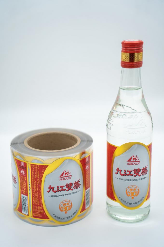 Etiquetas impermeables personalizadas extraíbles para botellas adhesivas, transparentes y a prueba de alteraciones 3
