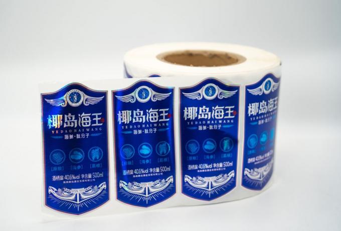 Etiquetas impermeables personalizadas extraíbles para botellas adhesivas, transparentes y a prueba de alteraciones 6
