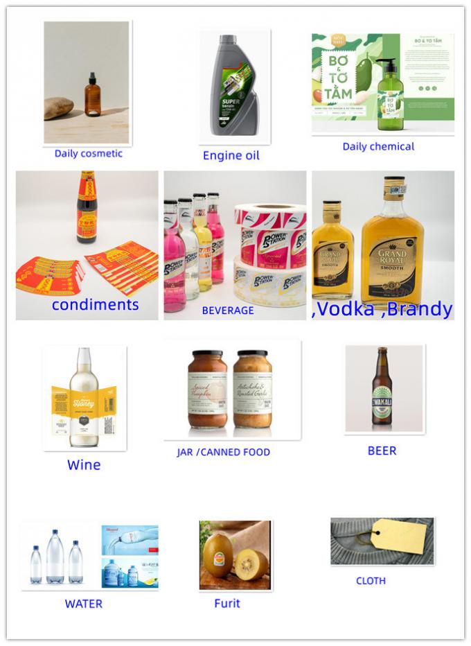 Impresión de etiquetas transparentes para botellas de brandy whisky vodka 6