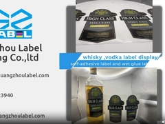 etiqueta del vino de vodka