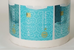 efecto de pantalla de seda para la etiqueta