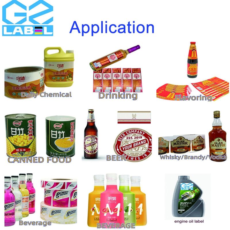 Adhesivos ecológicos Adhesivo de etiqueta personalizado para botellas de vidrio y latas fabricante de etiquetas