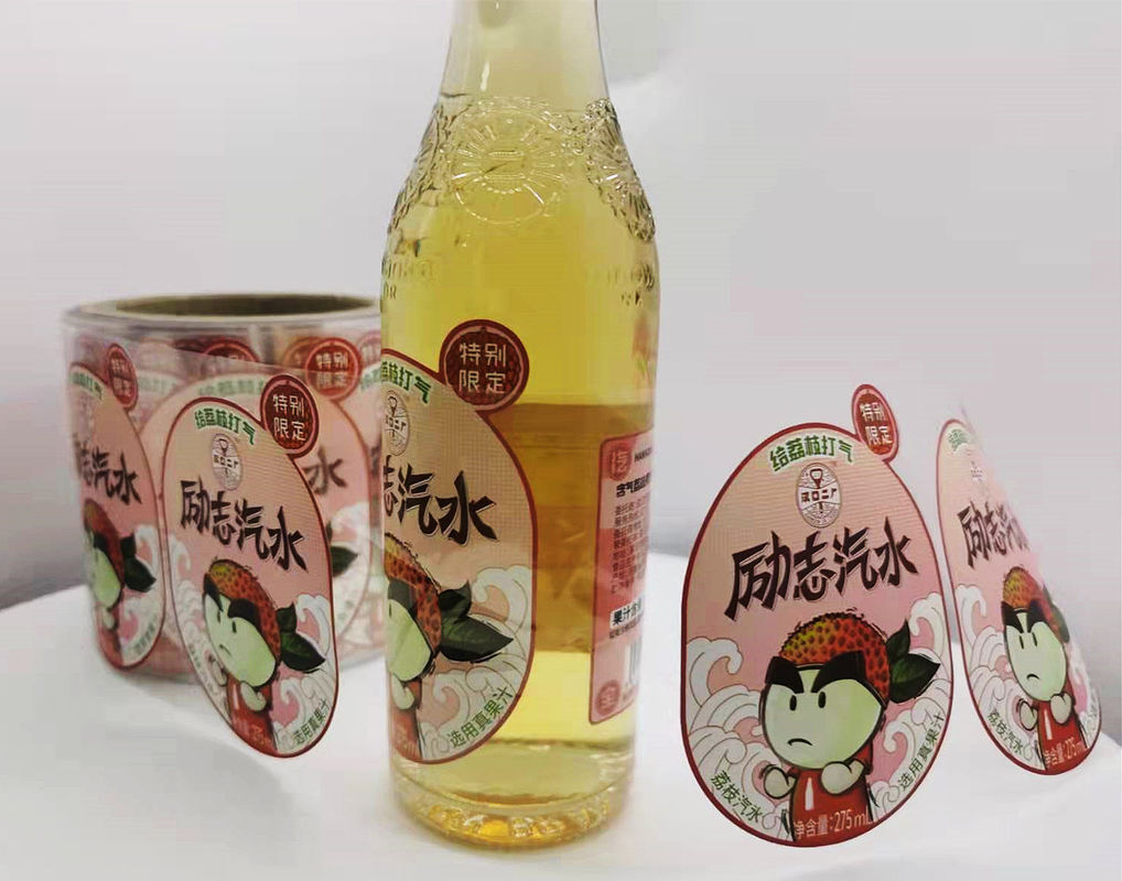Etiquetas personalizadas para botellas de agua Etiqueta personalizada Etiqueta transparente para botellas de bebidas Etiqueta adhesiva