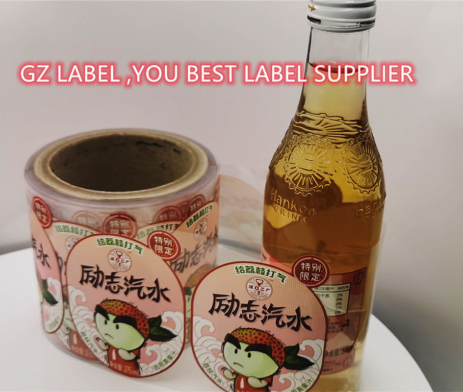 Etiquetas personalizadas para botellas de agua Etiqueta personalizada Etiqueta transparente para botellas de bebidas Etiqueta adhesiva