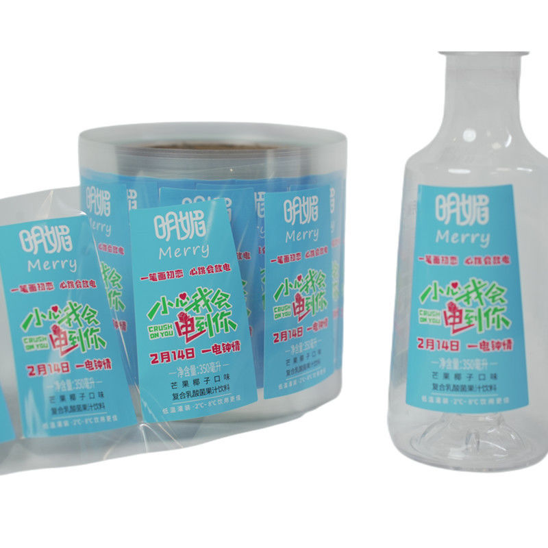 Etiqueta autoadhesiva resistente al agua y duradera para botellas de saborizantes con acabado brillante/matte y materiales diversos