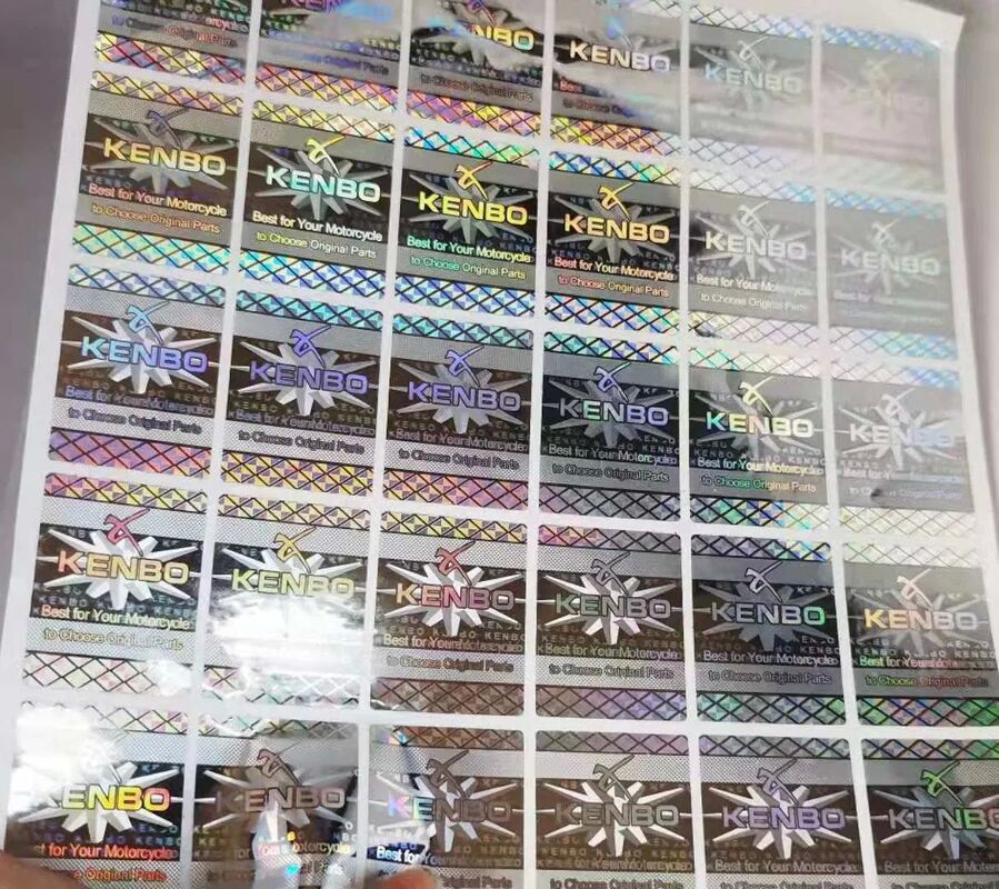 Laser Hologram Silver Label Hologram Laser Sticker Labels Anti Counterfeit Hologram Sticker with Qr Code