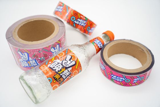 Etiqueta de botella de bebidas personalizada Vidrio Brillante S Adhesivos Adhesivos Adhesivos