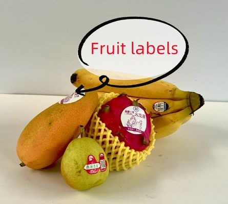 etiquetas impermeables para frascos Etiquetas de código QR personalizadas Etiquetas de alimentos impresas