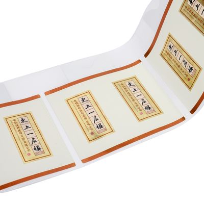 Impresión de rollo de papel de pegatinas transparentes impermeables con logotipo personalizado Etiqueta adhesiva