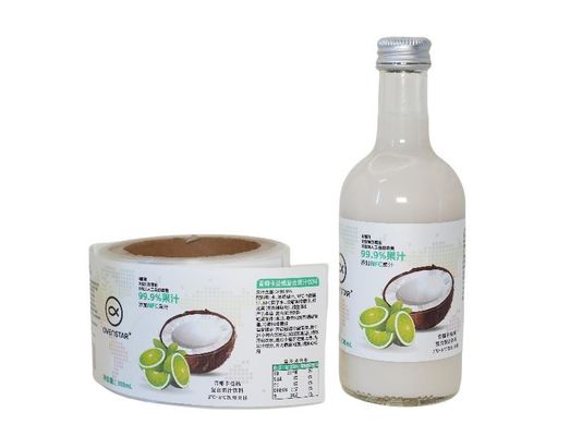 Etiquetas adhesivas redondas personalizadas con excelente capacidad de producción para etiquetas de botellas de bebidas