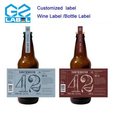 Etiquetas de botellas de bebidas autoadhesivas y de impresión offset Diseño personalizable para embalaje